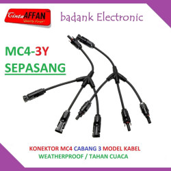 MC4-3Y Connector MC4 Cabang 3 (sepasang) 1000V Solar Panel Surya